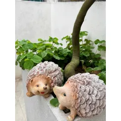 MÔ HÌNH NHÍM TRANG TRÍ SÂN VƯỜN BẰNG NHỰA – SIZE LỚN 18CM 🦔