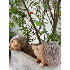 MÔ HÌNH NHÍM TRANG TRÍ SÂN VƯỜN BẰNG NHỰA – SIZE LỚN 18CM 🦔