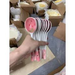BỘ BÁT ĐĨA THỎ DÂU HỒNG DỄ THƯƠNG