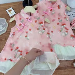 Váy Cách Tân Bé Gái Họa Tiết Hoa Nhí– Đầm Công Chúa Dễ Thương Cho Bé