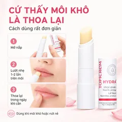 Topicrem Ultra Hydratant Stick Lèvres Son Dưỡng Môi Dưỡng Ẩm Phục Hồi Môi Khô Nứt Nẻ