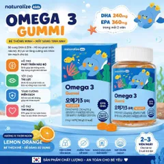 Kẹo dẻo Omega 3 Gummi Hàn Quốc thơm ngon cho bé