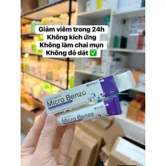 Gel Chấm Mụn Ẩn Taazoo Xanh Micro Benzo Benzoyl Peroxide 5% - Giảm mụn, mờ thâm