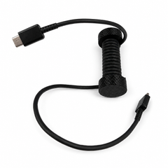 Trục cố định dây cáp xoắn lò xo, thanh cuộn cáp cho bàn phím cơ, dây sạc chắc chắn, decor góc máy