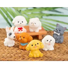 Mô Hình Chó Mini Siêu Dễ Thương Trang Trí – Decor Bàn Học, Tiểu Cảnh, Terrarium kích thước khoảng 3.2 *2 cm