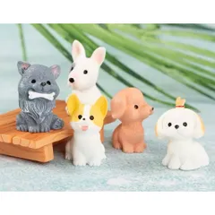 Mô Hình Chó Mini Siêu Dễ Thương Trang Trí – Decor Bàn Học, Tiểu Cảnh, Terrarium kích thước khoảng 3.2 *2 cm
