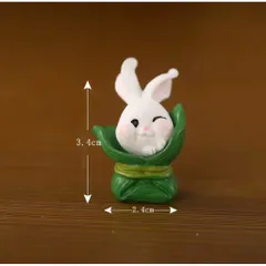 🐰 Set mô hình thỏ mini trang trí tiểu cảnh – Thỏ cà rốt siêu dễ thương