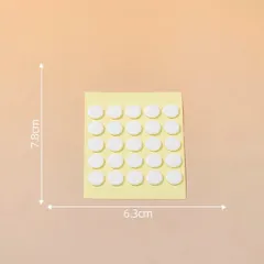 Combo 2 Vỉ có 50 miếng keo dán 2 mặt siêu dính tiện dụng để cố định đồ trang trí,dán ảnh,phụ kiện deco…