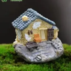 🏡 Mô Hình Nhà Cổ Mini Trang Trí Tiểu Cảnh – Nhà Làng Quê Mini kích thước 4.2*3,5cm