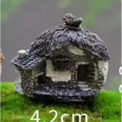 🏡 Mô Hình Nhà Cổ Mini Trang Trí Tiểu Cảnh – Nhà Làng Quê Mini kích thước 4.2*3,5cm