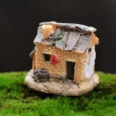 🏡 Mô Hình Nhà Cổ Mini Trang Trí Tiểu Cảnh – Nhà Làng Quê Mini kích thước 4.2*3,5cm