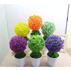 Chậu hoa giả cẩm tú cầu siêu xinh deco kích thước 15*25cm