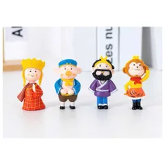 Mô Hình Mini Tây Du Ký 5 Nhân Vật thầy trò Đường Tăng Cute – Decor Taplo Ô Tô, Bàn Làm Việc…