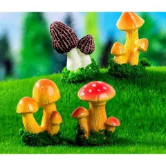 Mô hình nấm deco tiểu cảnh bằng resin cao cấp kích thước khoảng 3.6*2.6cm