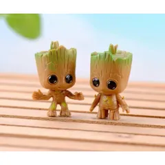 🌱 Mô Hình Mini Groot Siêu Dễ Thương – Decor Bàn Học, Kệ Sách,trang trí tiểu cảnh