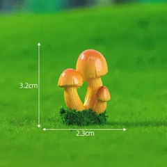 Mô hình nấm deco tiểu cảnh bằng resin cao cấp kích thước khoảng 3.6*2.6cm
