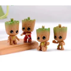 🌱 Mô Hình Mini Groot Siêu Dễ Thương – Decor Bàn Học, Kệ Sách,trang trí tiểu cảnh