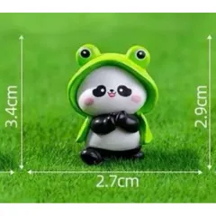 Bộ mô hình gấu trúc panda trang trí tiểu cảnh dễ thương, nhựa cao cấp