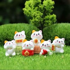 Mèo may mắn mini siêu dễ thương kích thước 1.7 *2.4 cm