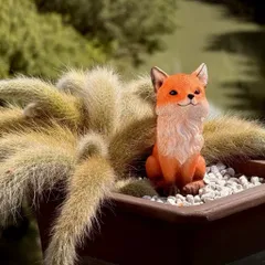 🦊 Mô hình cáo mini trang trí – dễ thương, tinh tế cho không gian sống kích thước 11.5*8cm