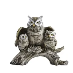 🦉 Mô Hình Chim Cú Gia Đình Trang Trí , đôi cánh bảo vệ – Decor Sang Trọng, Ý Nghĩa May Mắn kích thước 19,5 * 16*,5 cm