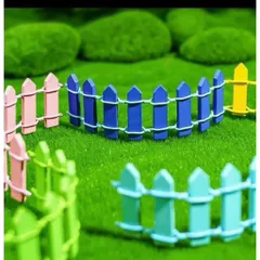 🌈 combo 2 hàng Rào Mini Trang Trí Tiểu Cảnh – Hàng Rào Gỗ Mini Decor Chậu Cây, Terrarium kích thước 10*3cm
