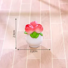 Mô Hình Chậu Hoa Mini Trang Trí Tiểu Cảnh – kích thước 3.2*2.6 cm
