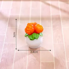 Mô Hình Chậu Hoa Mini Trang Trí Tiểu Cảnh – kích thước 3.2*2.6 cm