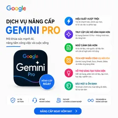 Dịch vụ nâng cấp hộ tài khoản Gemini Pro - 12 Tháng