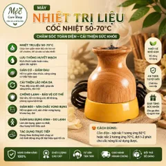 Cốc nhiệt gỗ dưỡng sinh - Cỗ nhiệt nóng massage dưỡng sinh