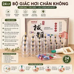 Bộ Giác Hơi Chân Không 24 cốc và 32 cốc Không Dùng Lửa | Giác Hơi Dùng Tri Liệu Giúp Thư Giãn Đả Thông Kinh Lạc