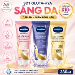 Serum Vaseline Gluta-Hya Dưỡng Da Sáng Mịn Sau 5 Ngày dung tích 330ML