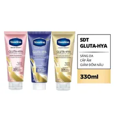 Serum Vaseline Gluta-Hya Dưỡng Da Sáng Mịn Sau 5 Ngày dung tích 330ML