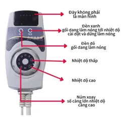 GỐI ĐÁ NÓNG GIÚP LƯU THÔNG KHÍ HUYẾT , LÀM GIẢM ĐAU CỔ VAI GÁY, HỒNG NGOẠI CAO CẤP( Bảo Hành 12 tháng)