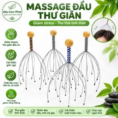 Cây Lược Chùm Massage Đầu, Thư Giãn, Ngủ Ngon Sâu Giấc, Tuần Hoàn Máu, Giảm Đau Đầu, Quà Tặng Sức Khỏe