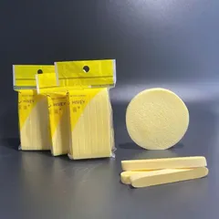 Bông nở rửa mặt Chivey 12 miếng / Miếng mút rửa mặt bọt biển dạng nén Gói 12 thanh