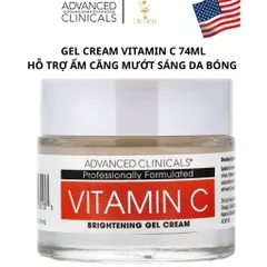 [MỸ] Gel-Kem dưỡng da mặt Vitamin C Advanced Clinicals 52ml làm sáng da xỉn màu, không đều màu đồng thời cung cấp độ ẩm