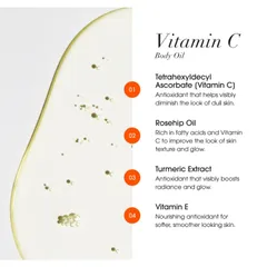[MỸ] Dầu dưỡng thể Vitamin C Body Oil Advanced Clinicals ml làm sáng bóng da và phục hồi vẻ rạng rỡ cho làn da xỉn màu.