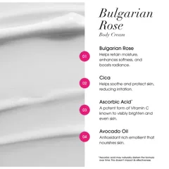 [MỸ] Kem Dưỡng Thể Bulgarian Rose Advanced Clinicals 454g Làm tươi mới làn da xỉn màu giúp làn da trông rạng rỡ.