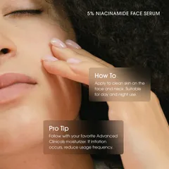 [MỸ] Serum 5% Niacinamide Advanced Clinicals 52ml giúp thu nhỏ lỗ chân lông và cải thiện rõ rệt tình trạng da không đều