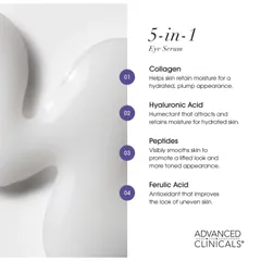 [MỸ] Tinh chất dưỡng mắt 5-in-1 Multi-Correcting Eye Advanced Clinicals 59ml giúp giảm nếp nhăn, quầng thâm và bọng mắt