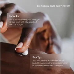 [MỸ] Kem Dưỡng Thể Bulgarian Rose Advanced Clinicals 454g Làm tươi mới làn da xỉn màu giúp làn da trông rạng rỡ.