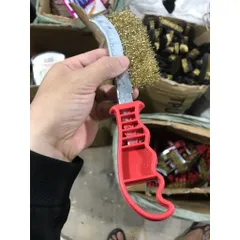 combo 3 Chổi đánh rỉ cán đỏ- Bàn chải sắt vệ sinh cọ rỉ