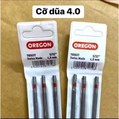 dũa OREGON dũa cưa xích hàng loại 1. đủ cỡ 4mm/4.8mm/5.5mm