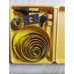 Mũi khoét lỗ tròn gỗ thạch cao khoan khoét trần cao cấp 16 chi tiết
