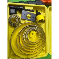 Mũi khoét lỗ tròn gỗ thạch cao khoan khoét trần cao cấp 16 chi tiết