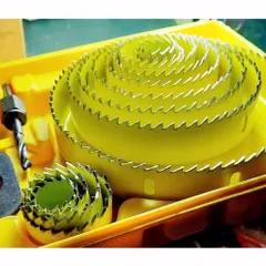 Mũi khoét lỗ tròn gỗ thạch cao khoan khoét trần cao cấp 16 chi tiết