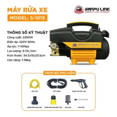 Máy rửa xe SANPU LINE - S1015công suất 2300W cônng nghệ nhật bản