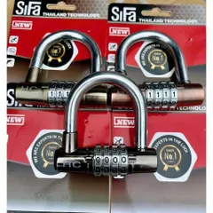 khóa SiFa chữ U, Khóa mã số 4 chữ số, chất liệu hợp kim inox chống gỉ, cao cấp bền bỉ,hàng cao cấp chính hãng