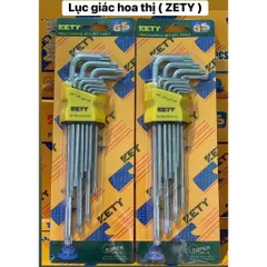 Bộ 9 Lục Giác Yeti Đầu Bi & HOA THỊ  Vanadium Chịu Lực Tốt